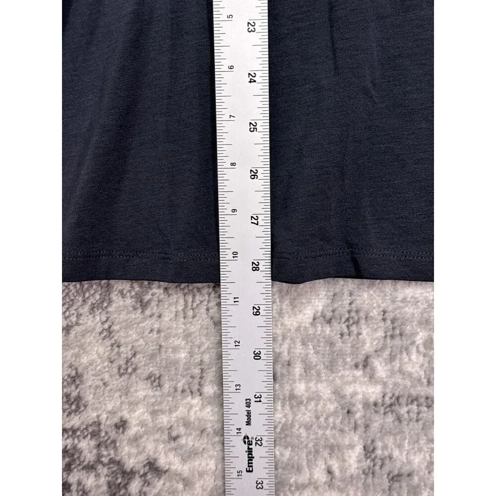 Eileen Fisher Shirt Small Womens Fine Jersey Gray Long Sleeve Tunic Top